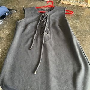 Black Tie up front dress size 8